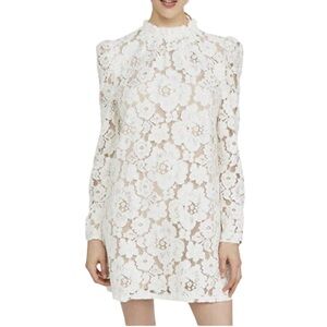 WAYF Emma puff sleeve lace dress